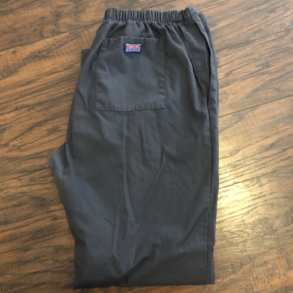 Dark gray Cherokee scrub pants